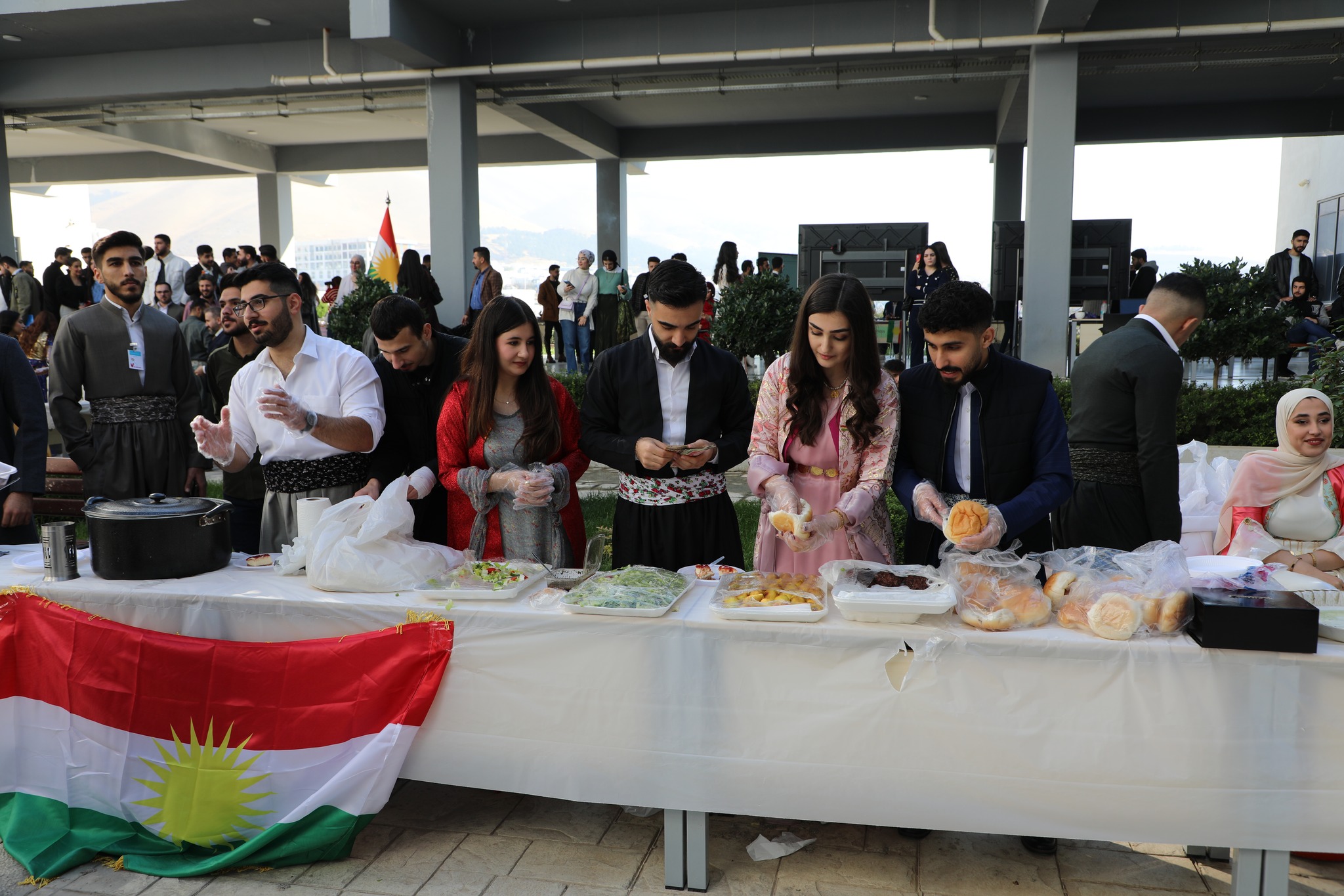 The Presidency of QIU along with its staff and students actively engaged in Charity event during the Kurdish Flag Day Festival